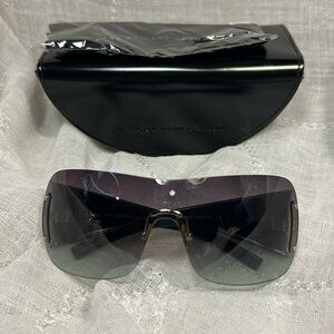 Marc Jacobs MMJ005 gradient shield style sunglasses with case